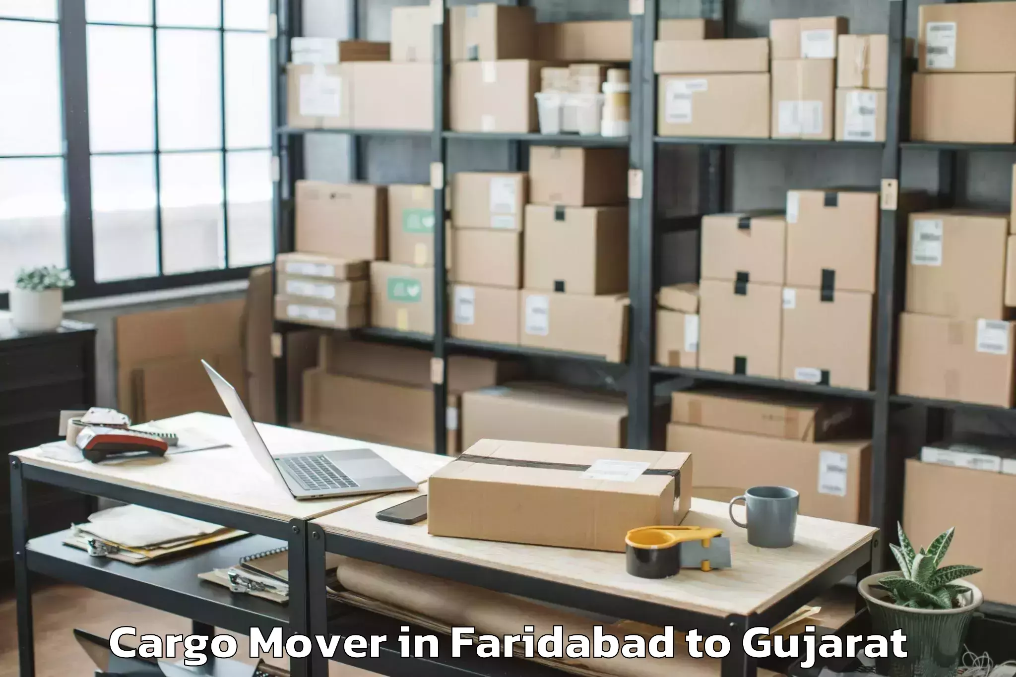 Get Faridabad to Baria Cargo Mover